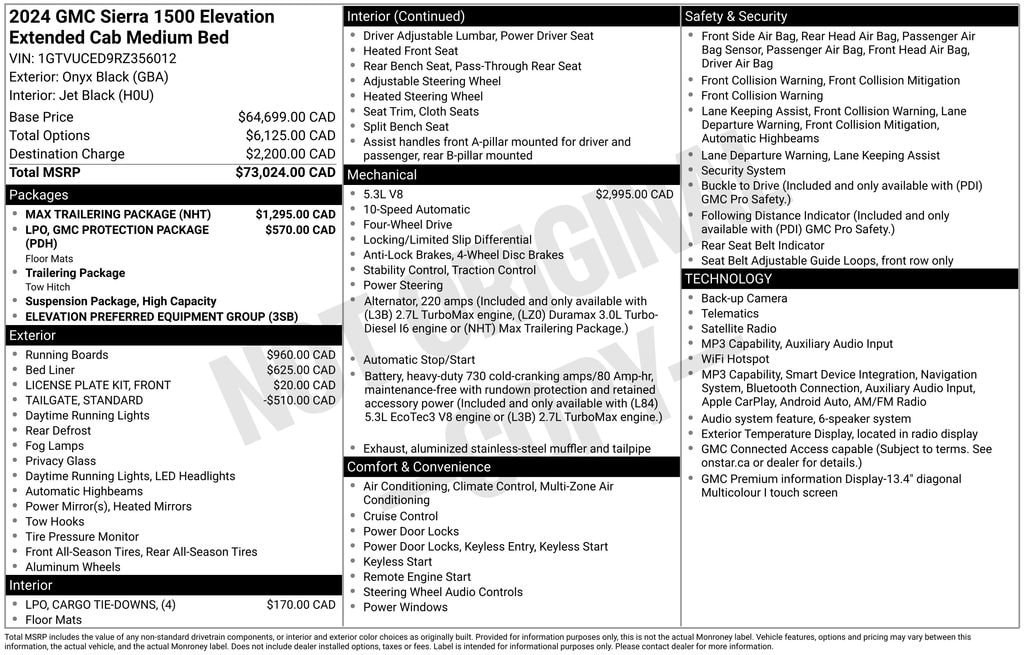 gmc sierra 1500 2024 1GTVUCED9RZ356012 image gmc sierra 1500 2024 1GTVUCED9RZ356012 image